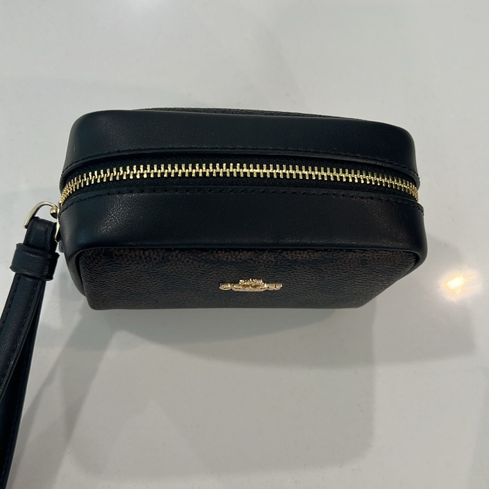 Coach Black and Brown Wristlet - Picture 5 of 13